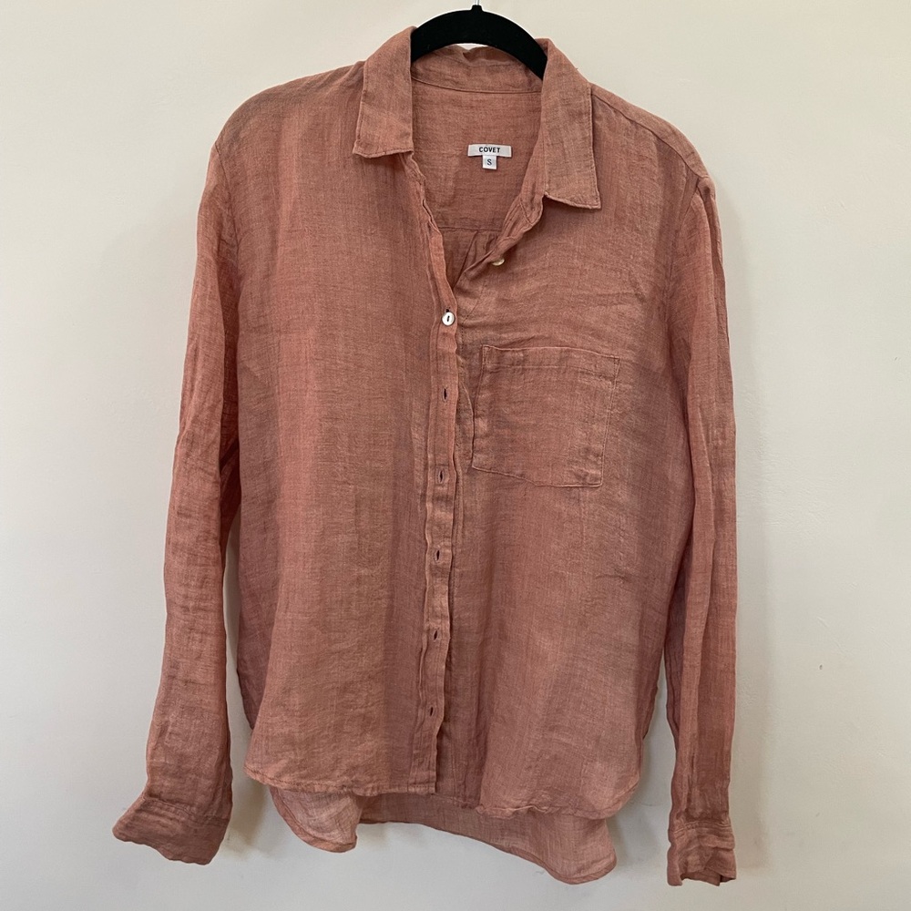 Blush Button Down Shirt